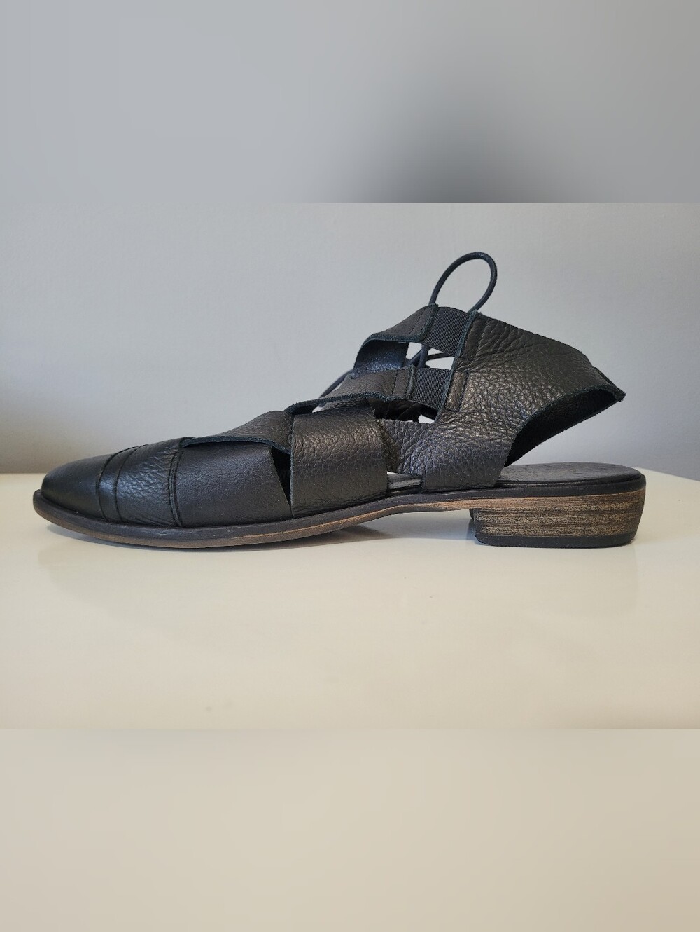 Free People Destino Woven Leather Lace Up Flats, VGUC, Size 39 - Picture 6 of 11